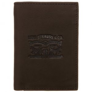 Portfel Levi's dark brown vintage two horse pionowy - 